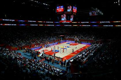 Una vista del Wukesong Sport Arena, en Pekín