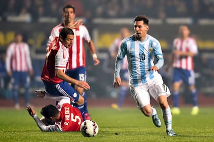 Argentina y Paraguay se enfrentaron en Santiago en 2015