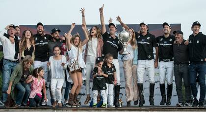 El podio campeón en Hurlingham 2017, su gran día