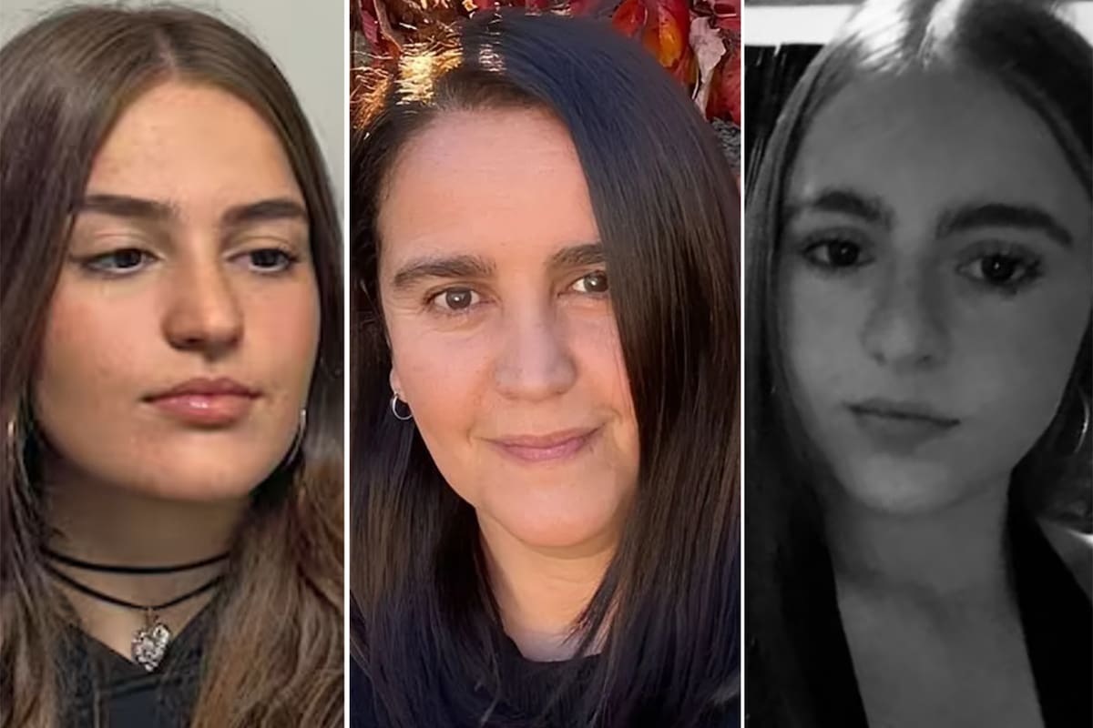 Ariadna Tillar y sus hijas Rosario y Juana