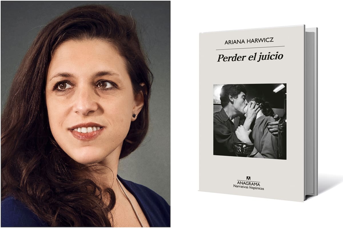 Ariana Harwicz y la portada de su quinta novela, "Perder el juicio"