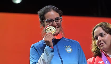 Arias con la medalla de oro