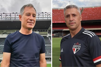 Ariel Holan fue presentado en Santos y Hernán Crespo debutó con un empate en San Pablo