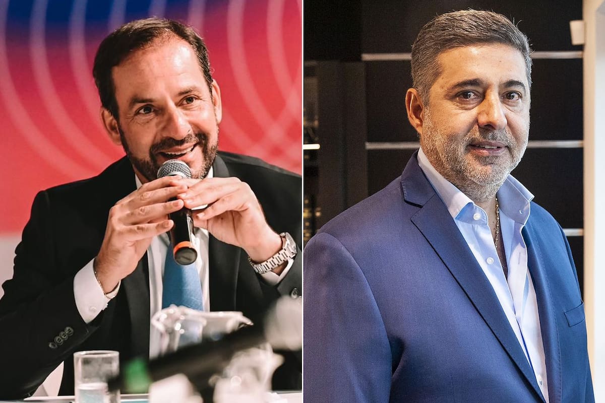 Ariel Sujarchuk, intendente de Escobar, y Daniel Angelici