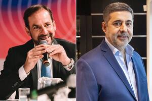 Ariel Sujarchuk, intendente de Escobar, y Daniel Angelici
