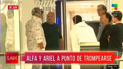 Ariel y Alfa casi terminan a las trompadas