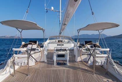 ARISTARCHOS, el barco que capitanea José Luis Manzano en el mar Tirreno