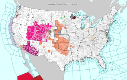 Arizona alcanzará 46°C, con 'riesgo generalizado' según el NWS, mientras California, Nuevo México y Texas enfrentarán temperaturas peligrosas que obligan a limitar actividades al aire libre
