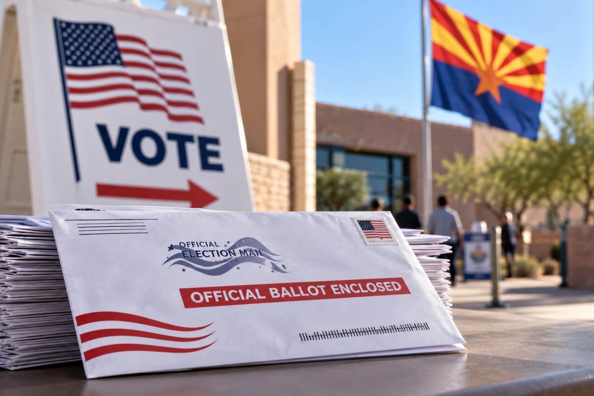 Arizona comienza este 7 de octubre el voto anticipado para las elecciones de medio término de 2026 y el envío de boletas por correo