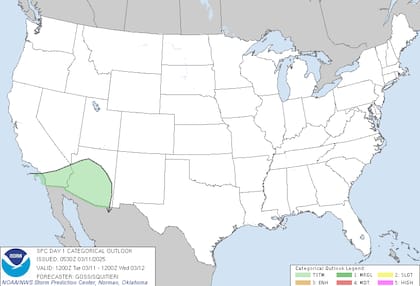 Arkansas, Louisiana y Texas se verán afectados por la formación de un sistema de baja presión; puede caer granizo