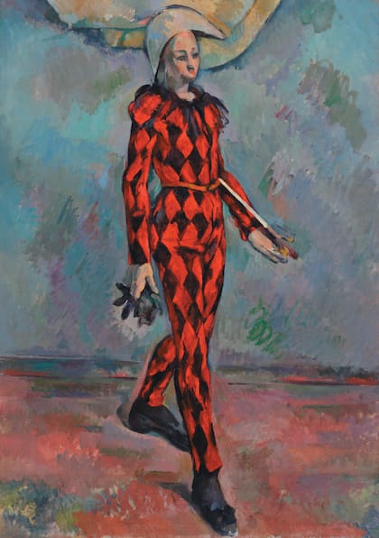 "Arlequin", de Cézanne, otra joya de la colección Blaquier Arrieta, es uno de los cuatro que pintó el artista
