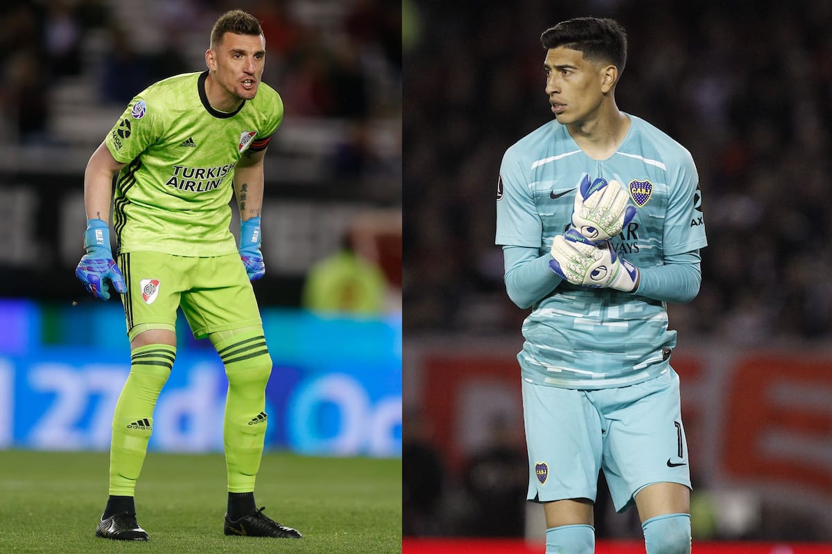 Armani y Andrada, los guardianes de los arcos en el superclásico del martes