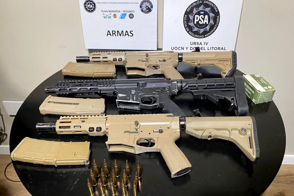 Armas decomisadas a una banda narco