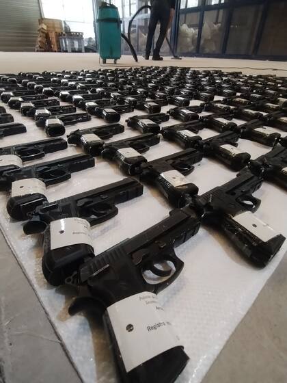 Armas incautadas al crimen organizado