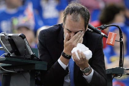 Arnaud Gabas, tras recibir el golpe el fin de semana pasado