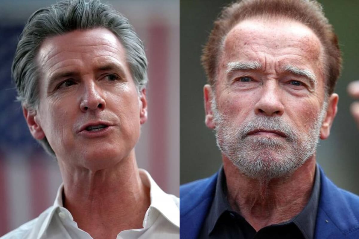 Arnold Schwarzenegger podría no estar a favor de un plan liderado por el gobernador de California, Gavin Newsom (Archivo)