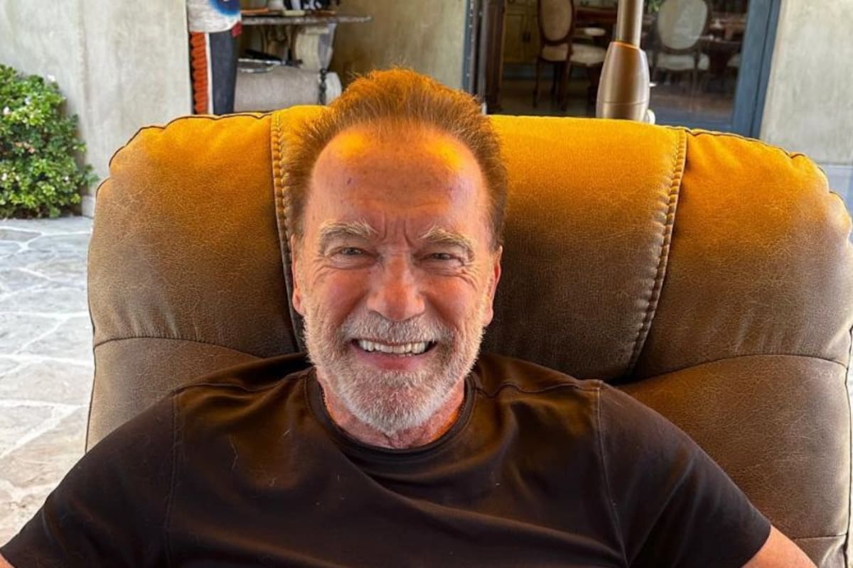 Arnold Schwarzenegger posó con la camiseta de un club argentino