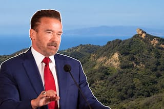 Arnold Schwarzenegger donó 16 hectáreas de su mansión para construir un sendero de las montañas