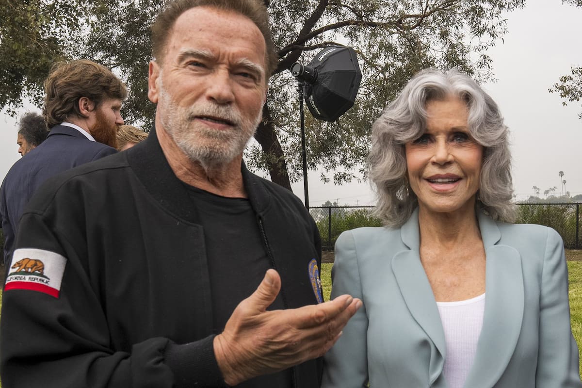 Arnold Schwarzenegger y Jane Fonda, juntos por una buena causa