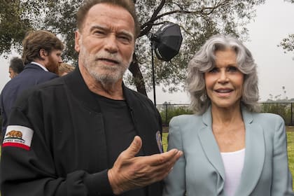 Arnold Schwarzenegger y Jane Fonda, juntos por una buena causa