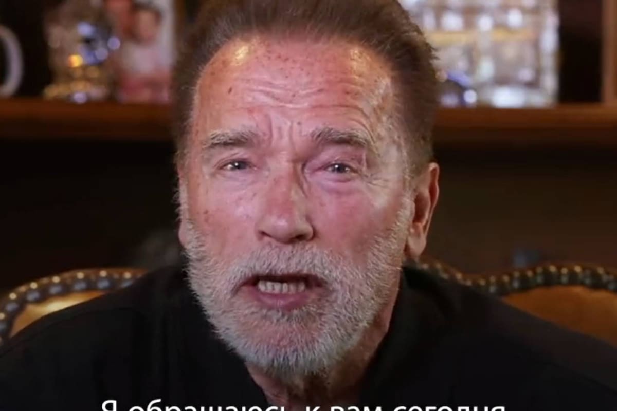 Arnold Schwarzenegger y su mensaje para el pueblo ruso y sus soldados