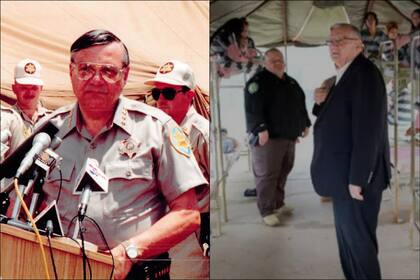 Arpaio en su Tent City Jail en la década del 90 en Arizona