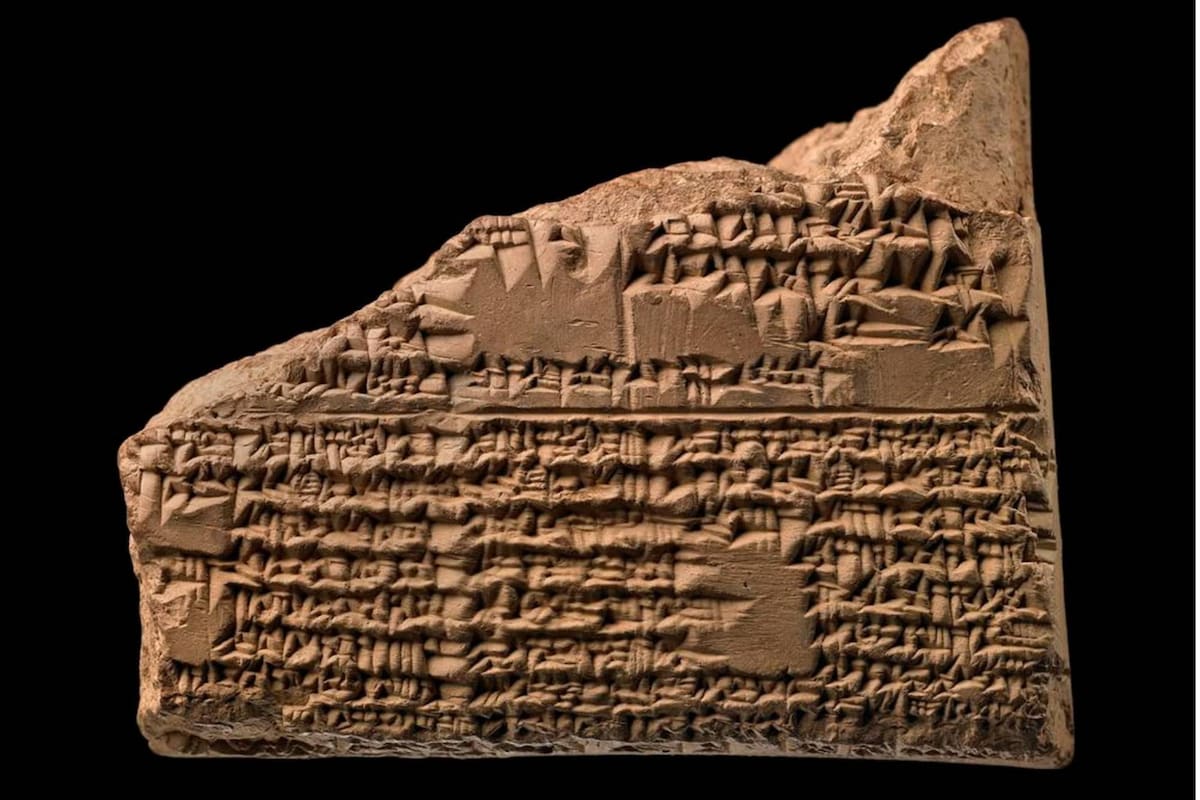 Arqueólogos descifran presagios escritos en cuneiforme (imagen ilustrativa de tablilla cuneiforme de arcilla. Patrocinadores del Museo Británico)