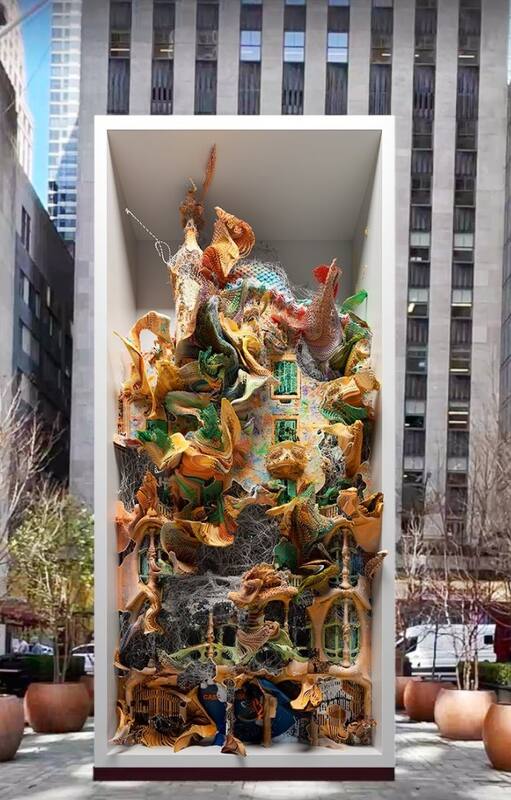 Arquitectura viva: Casa Batlló, obra de Refik Anadol exhibida en Rockefeller Center