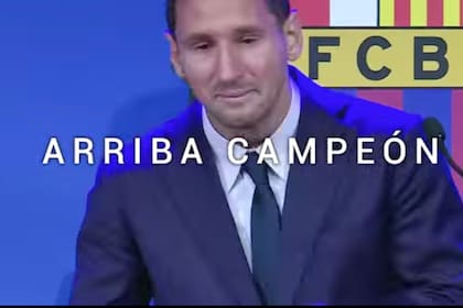 "Arriba campeón", el video de la AFA para Messi