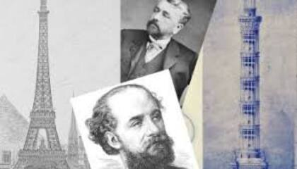 Arriba, Gustave Eiffel. Abajo, Jules Bourdais