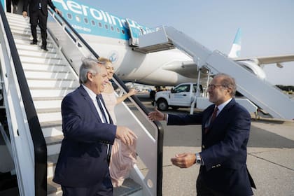 Arribo del presidente Alberto Fernández a Estados Unidos