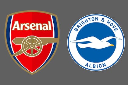 Arsenal y Brighton and Hove Albion disputaron uno de los encuentros de la jornada del fútbol inglés