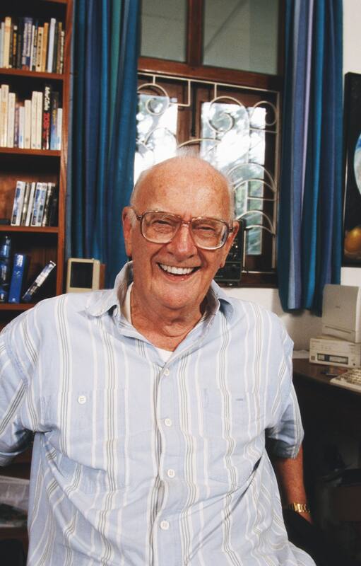 Arthur C. Clarke en 1998
