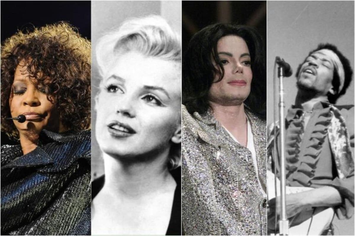 Artistas que a causa de excesos con las drogas terminaron con su vida. Otros han muerto accidentalmente por sobredosis de medicamentos