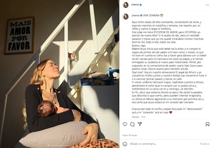 Arturo nació el 14 de junio de este año (Foto: Instagram @jmena)