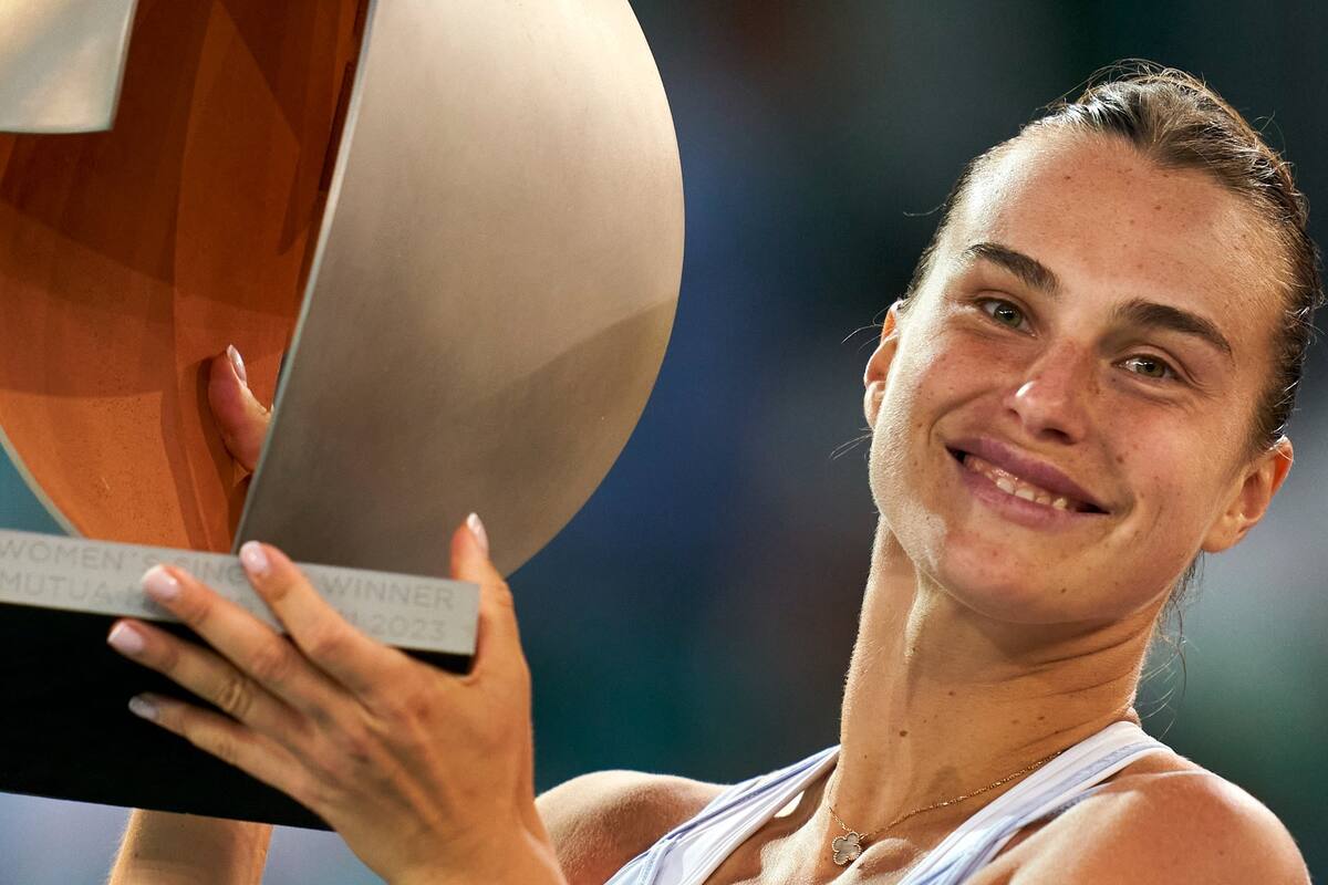 Aryna Sabalenka sonrió por segunda vez en el Masters 1000 de Madrid, torneo que también ganó en la temporada 2021