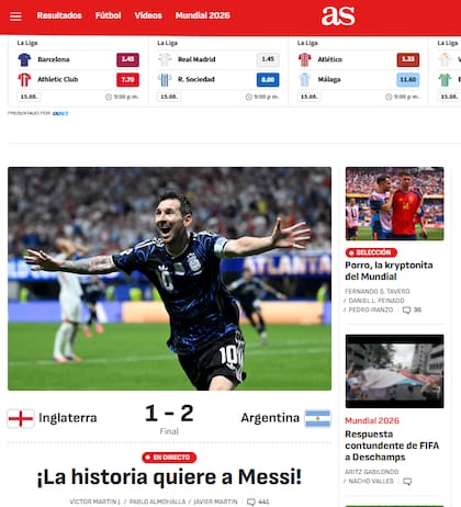 As se hizo eco de la noticia