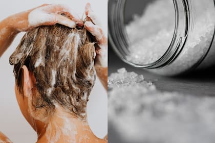 Aseguran que es beneficioso mezclar sal y shampoo para cuidar el cuero cabelludo y el pelo