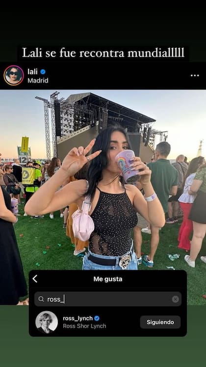 Aseguran que Lali Espósito intercambia likes con Ross Lynch