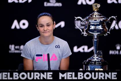 Ashleigh Barty, tras conquistar el Australian Open en enero