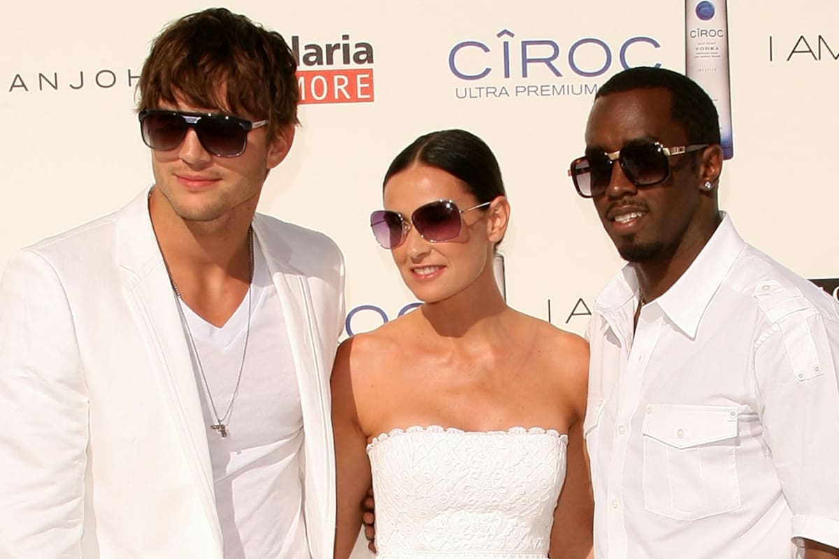 Ashton Kutcher; Demi Moore; Sean "Diddy" Combs; Espectáculos