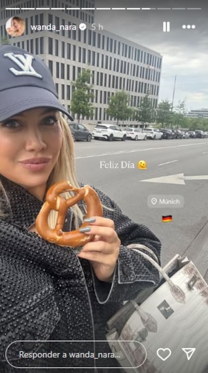 Así amaneció Wanda Nara después del los festejos en Múnich