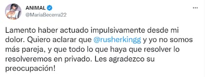 Así anunció su separación con Rusherking