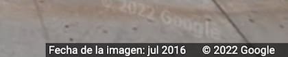 Así aparece la fecha de la imagen en Google Maps