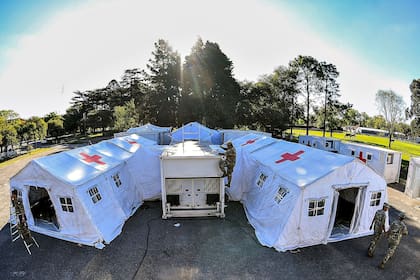 El hospital de campaña tiene capacidad para hacer diagnósticos y atender pacientes con equipamiento de alta complejidad