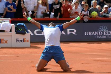 Así celebró Nadal su nuevo título