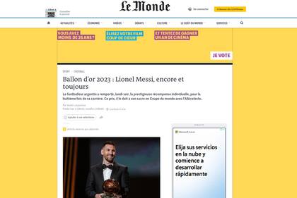 Así cubrieron los medios del mundo le entrega del octavo Balón de Oro para Lionel Messi