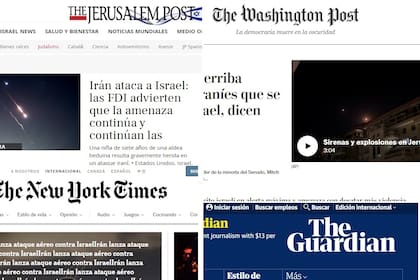 Así cubrieron los medios internacionales el ataque de Irán a Israel