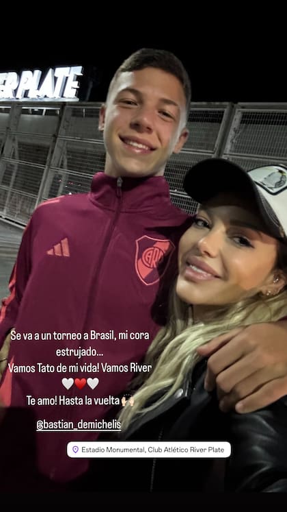 Así despidió Evangelina Anderson a Bastian Demichelis