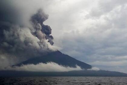 Así erupcionaba el volcán en 2019